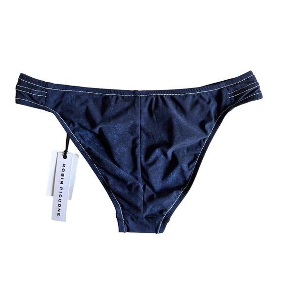 Robin Piccone Valeria indigo low rise bikini bottoms‎ size Small NEW - Picture 10 of 10